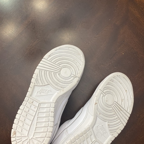 Triple White Nike Dunks - Picture 5 of 6